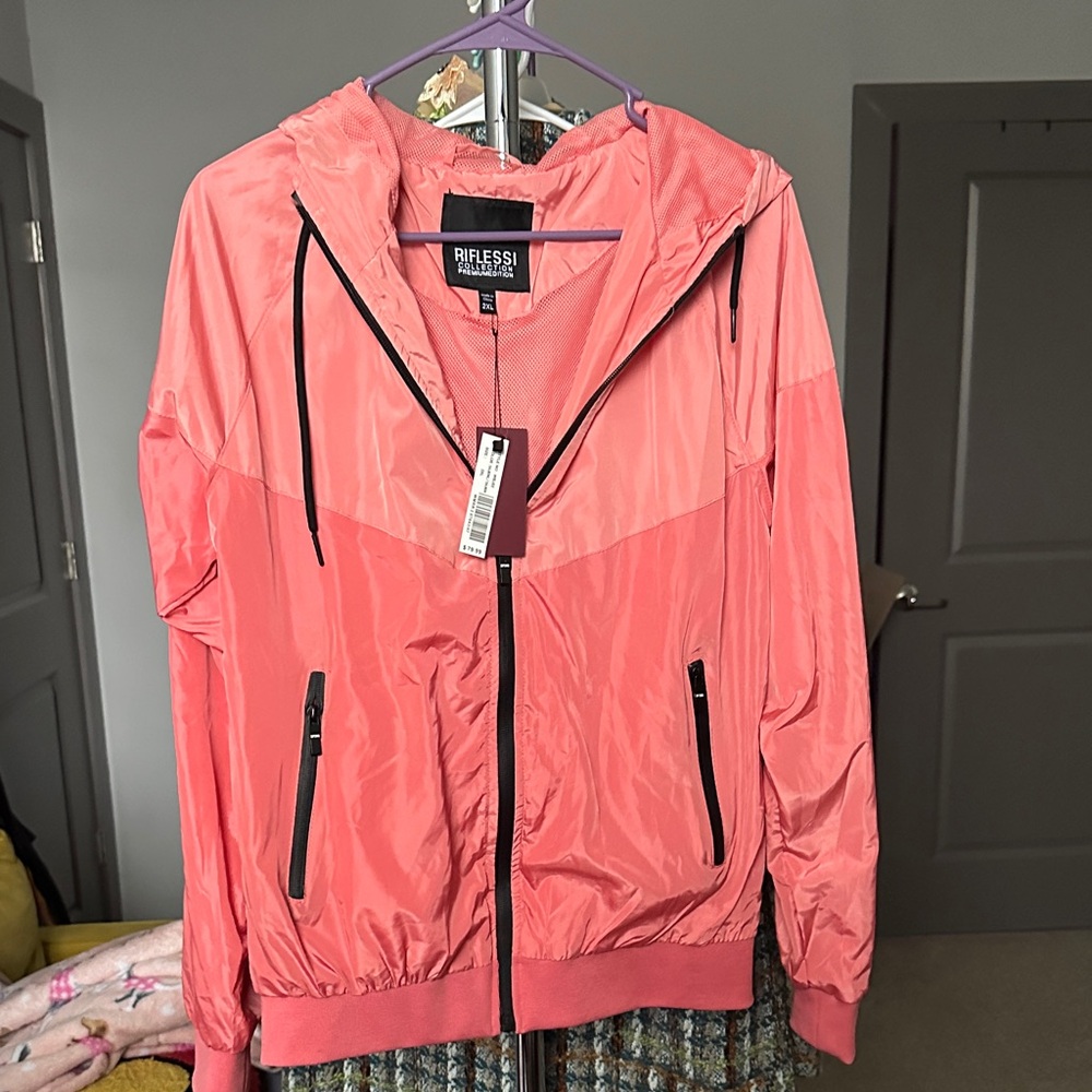 Women's Pink Hooded Jacket